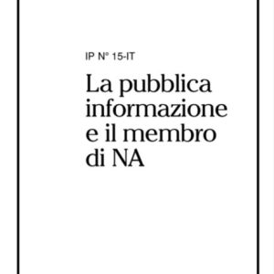 La pubblica informazione e il membro di NA